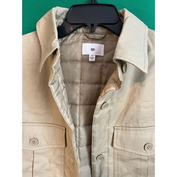 Nordstrom BP Tan Oversize Button Down Jacket Medium - Picture 4 of 8